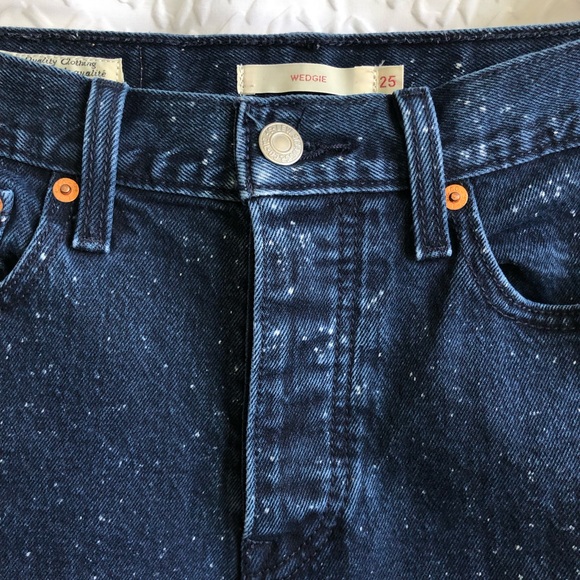 Levi's Wedgie Icon Fit Jeans Intergalactic Speckle - Picture 6 of 15